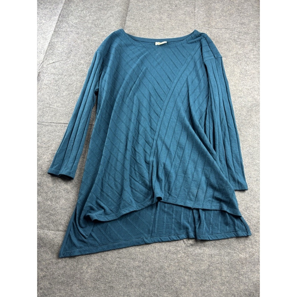 Anthropologie Maeve Devine Tunic Pullover Top Teal Women's XL Lagenlook Boho‎